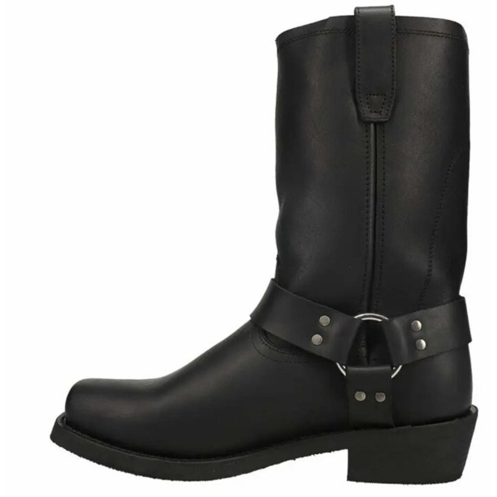 Dingo Dean Harness Pull On  Mens Black Casual Boots DI19057 Size 12 D - Picture 3 of 5